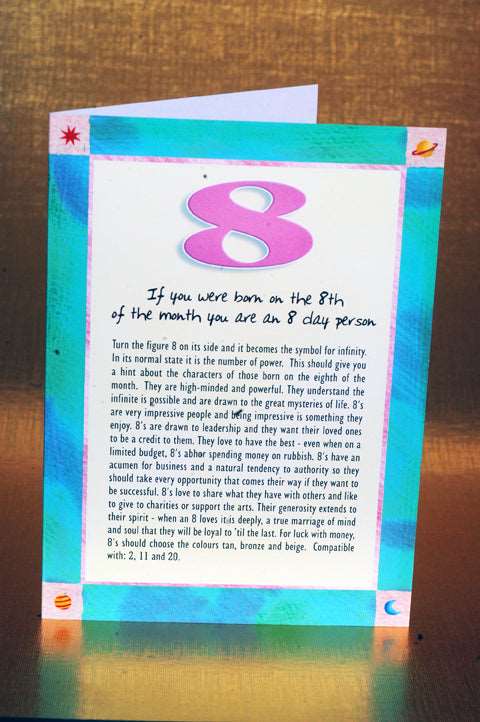 Numerology Birthday Card Packs - Days 6, 7, 8, 9 and 10