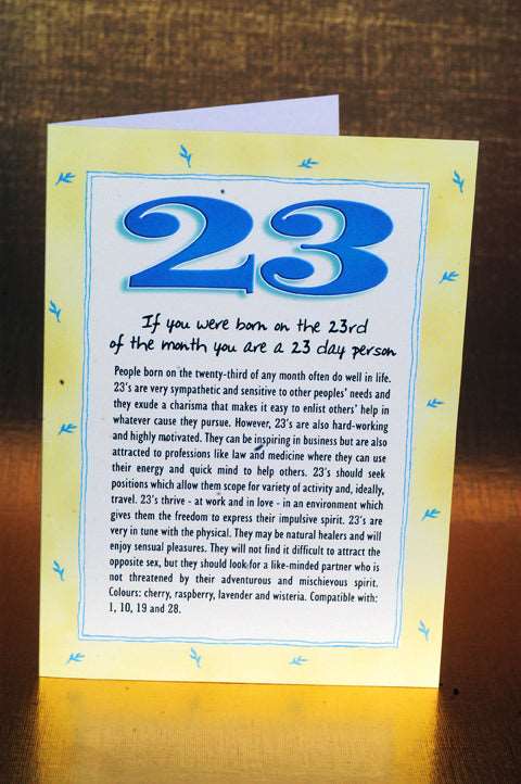 Numerology Birthday Card Packs - Days 18, 20, 21, 22 and 23