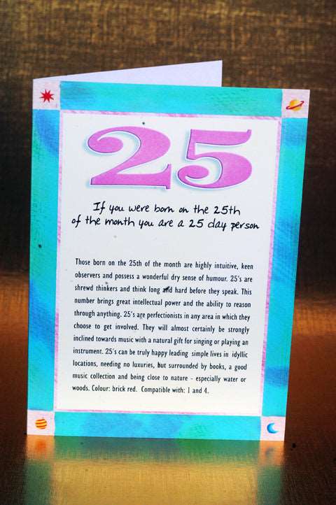 Numerology Birthday Card Packs - Days 21, 24, 25 and 26