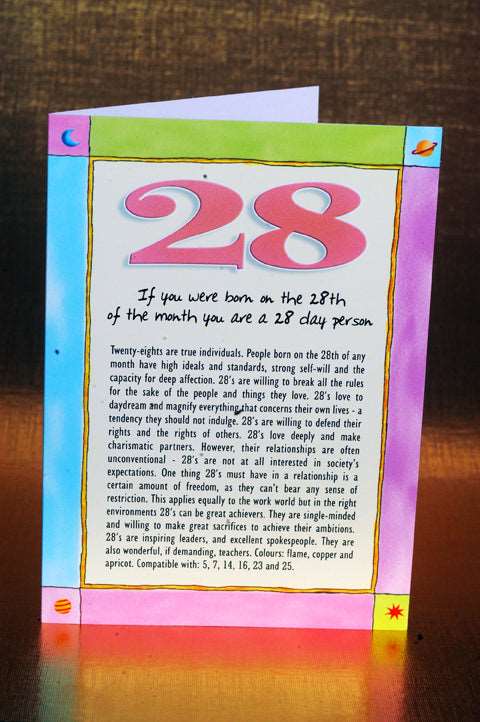 Numerology Birthday Card Packs - Days 27, 28, 29, 30 and 31