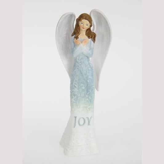 Standing Inspirational Blue Angel - Joy 19cm tall