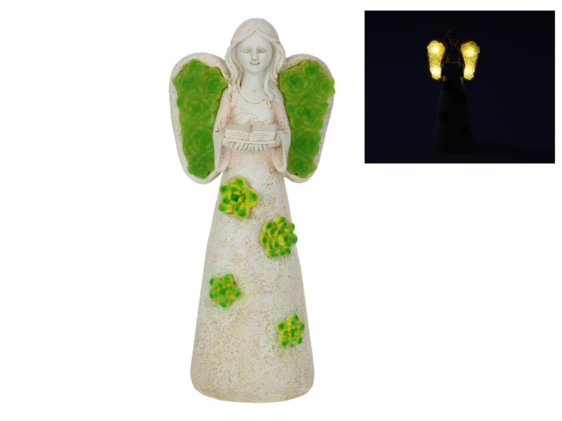 Standing Angel with Solar Flowers 30cm