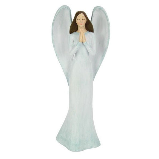 Praying Angel 24cm tall - Blue