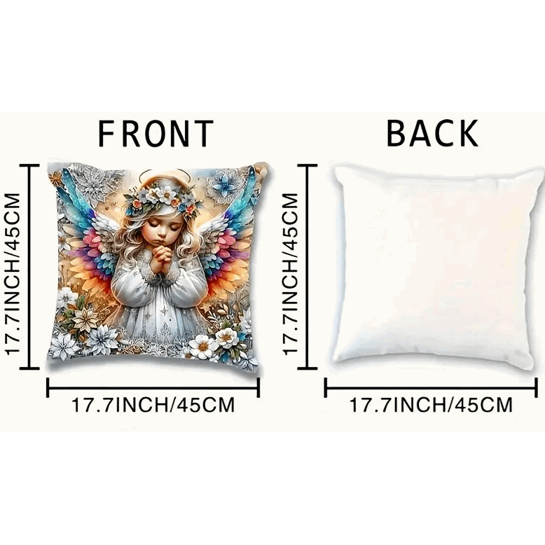 Bohemian Angel Print Cushion (Square)