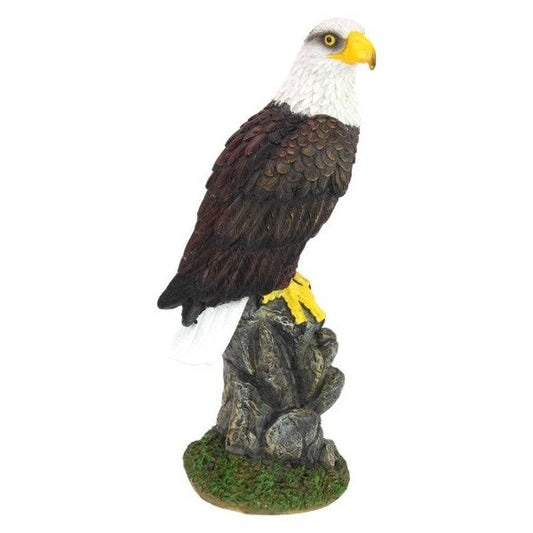 Eagle Sitting on Perch 31 cm Tall