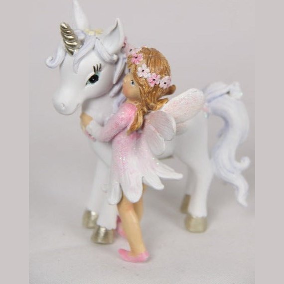 Fairy with Unicorn Pink Dress