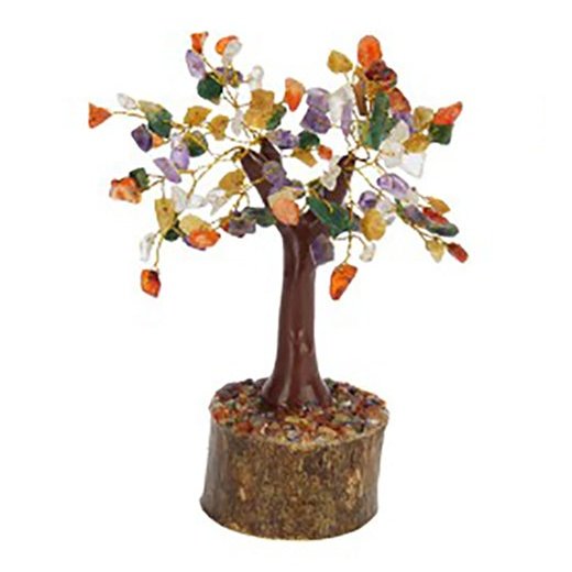Multi-coloured Gemstone Wish Tree - 20cm tall