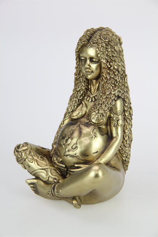 19cm Gold Mother Earth Figurine