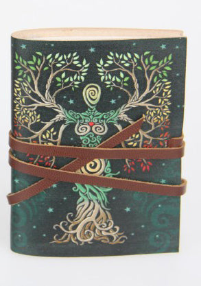 4" x 3" Leather Journal - Tree Life
