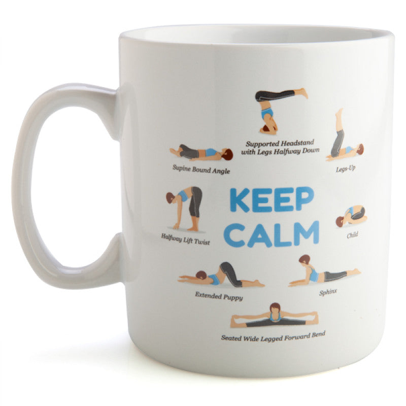 Yoga Poses Giant Mug Gift Boxed