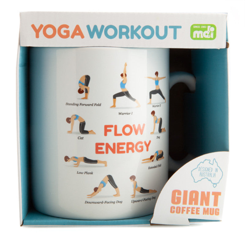 Yoga Poses Giant Mug Gift Boxed