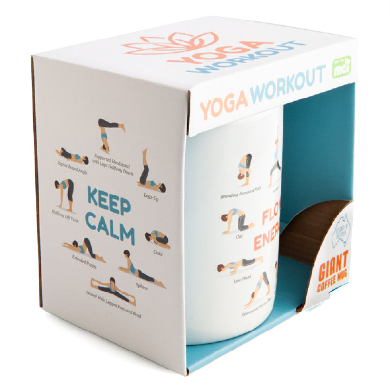 Yoga Poses Giant Mug Gift Boxed