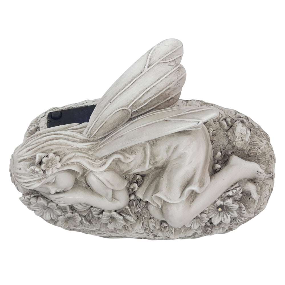 Solar Garden Fairy Sleeping 25cm Long (with Solar Lighting)