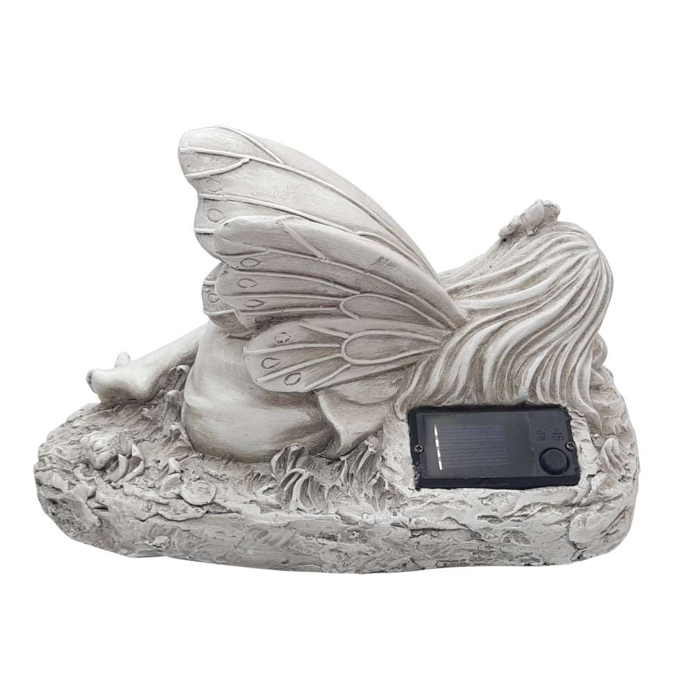 Solar Garden Fairy Sleeping 25cm Long (with Solar Lighting)