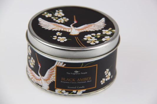 Scented Tin Candle - Black Amber