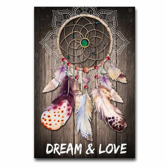 Dream and Love DreamCatcher Canvas Poster Boxed 50cm x 70cm