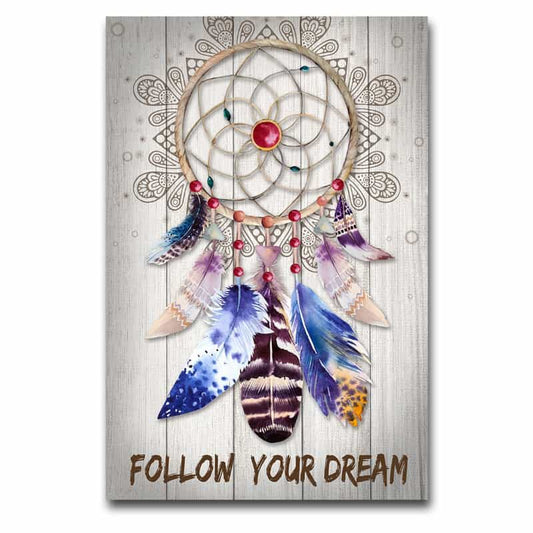 Follow Your Dream DreamCatcher Canvas Poster Boxed 50cm x 70cm