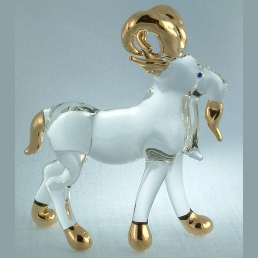 Star Sign Capricorn Goat - Miniature Glass Animal