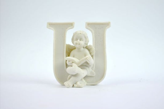 Cherub Letter "U" Figurine small