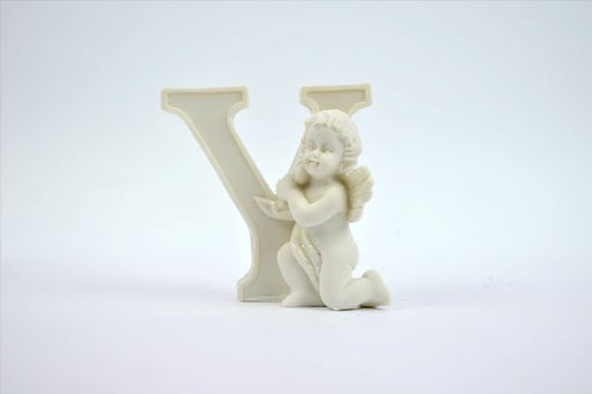 Cherub Letter "Y" Figurine small