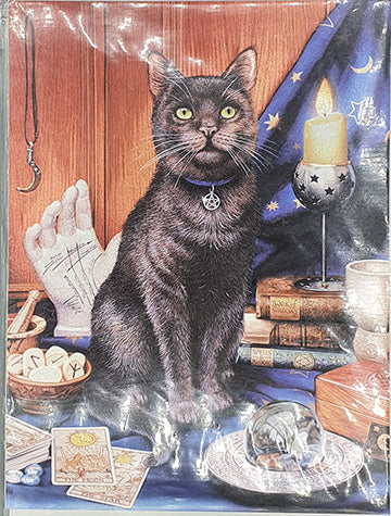 Luna Cat Greeting Card - Foiled Print