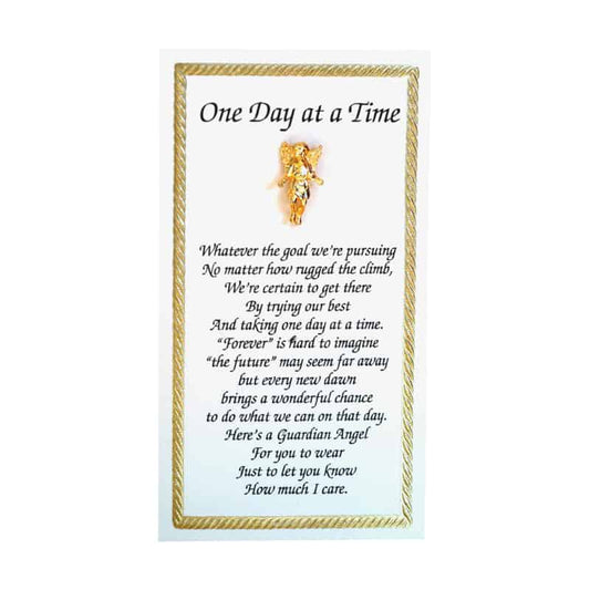 One Day at a Time Angel Lapel Pin with Angel