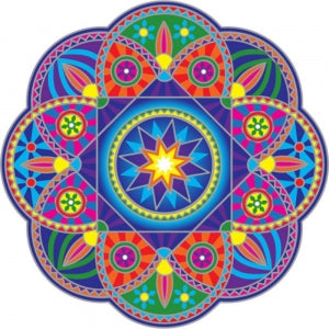 Sunseal Sticker - Sunburst Mandala 14 cm