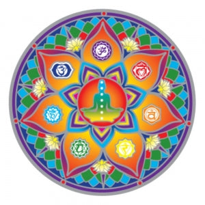 Sunseal Sticker - Seven Chakras Mandala 14 cm