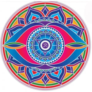 Sunseal Sticker - Third Eye Chakra Mandala 14 cm