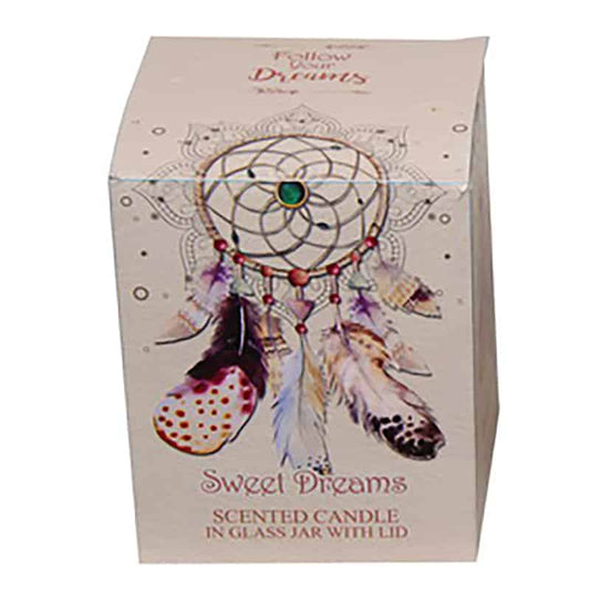 Follow Your Dreams 'Sweet Dreams' Scented Candles with Dream Catcher Print - Gift Boxed