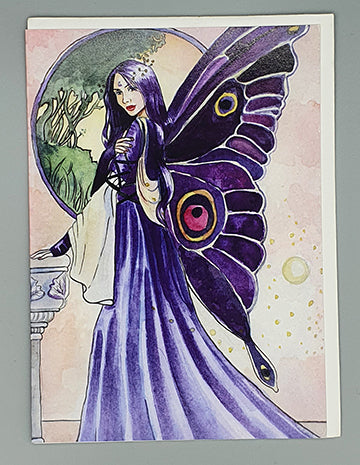 Fantasy Card Violet Wings by Nicole Cader