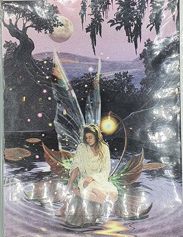Fantasy Fairy Princess Greeting Card - Foiled Print