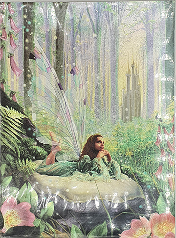 Fantasy Wood Fairy Greeting Card - Foiled Print