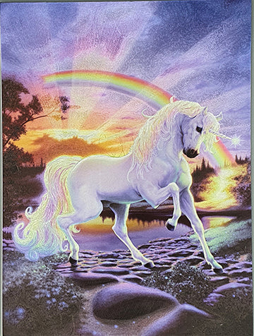 Rainbow Unicorn Greeting Card - Foiled Print
