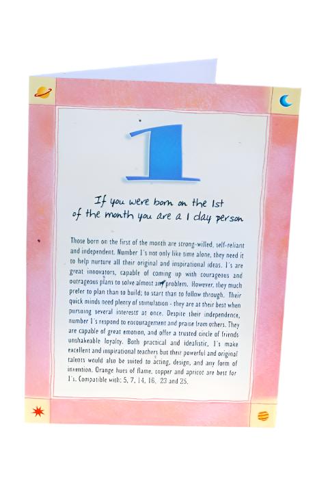 Numerology Birthday Card Packs - Day 1 to 5