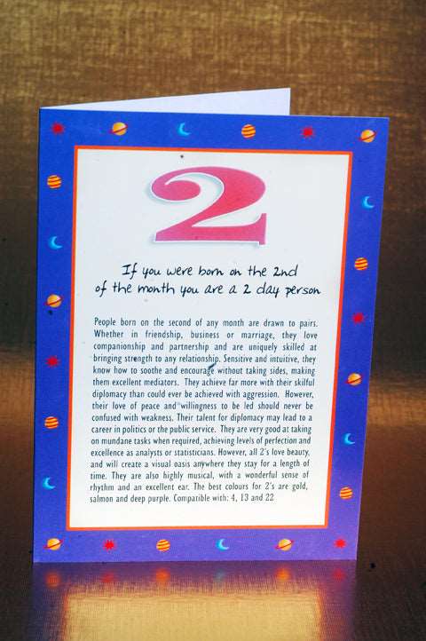 Numerology Birthday Card Packs - Day 1 to 5