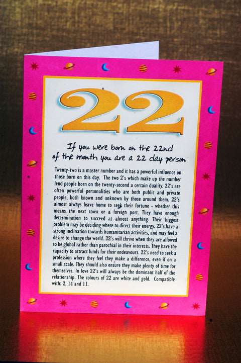 Numerology Birthday Card Packs - Days 27, 28, 29, 30 and 31