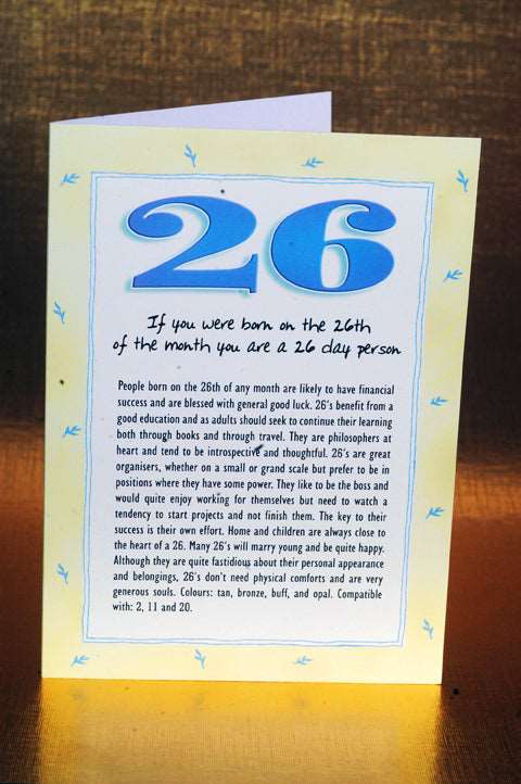 Numerology Birthday Card Packs - Days 21, 24, 25 and 26
