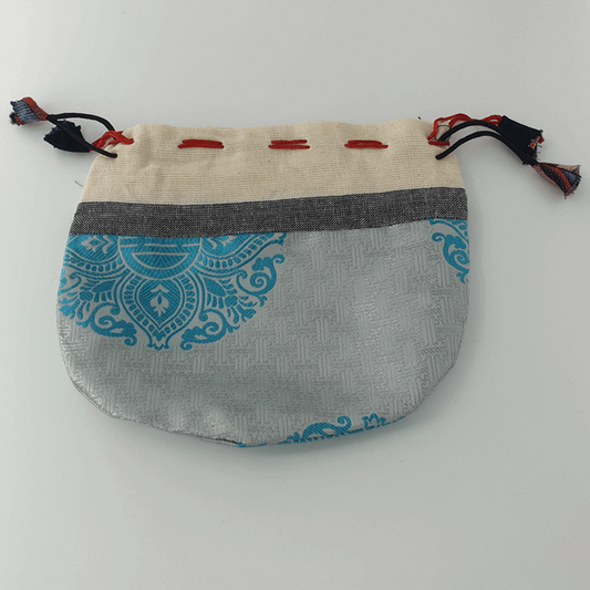 Tibetan Drawstring Pouch - Large - Set of 3