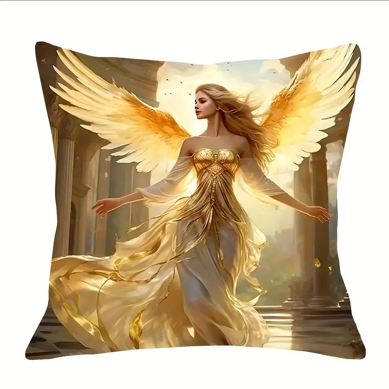 Angel Design Wings Cushion Cover Cosmic Angel