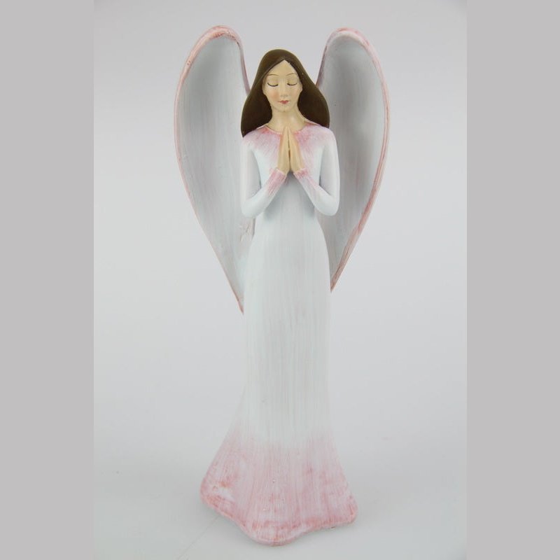 Praying Angel 24cm tall Pink Cosmic Angel