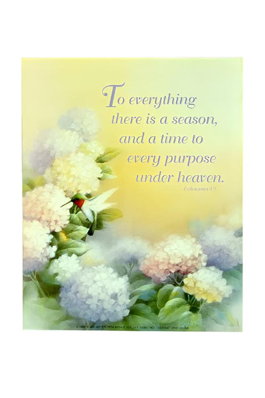 "To everything there is a Season" Wall Print with Cardboard Matt Frame