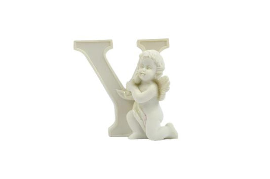 Cherub Letter "Y" Figurine small